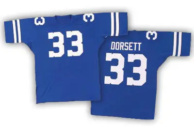 Men's Authentic Tony Dorsett Dallas Cowboys Navy Blue Throwback Jersey