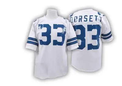 Men's Authentic Tony Dorsett Dallas Cowboys White Throwback Jersey