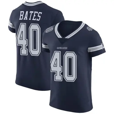 Men's Elite Bill Bates Dallas Cowboys Navy Team Color Vapor Untouchable Jersey