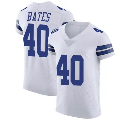 Men's Elite Bill Bates Dallas Cowboys White Vapor Untouchable Jersey