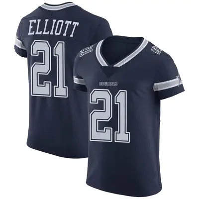 Men's Elite Ezekiel Elliott Dallas Cowboys Navy Team Color Vapor Untouchable Jersey