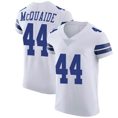 Men's Elite Jake McQuaide Dallas Cowboys White Vapor Untouchable Jersey