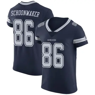Men's Elite Luke Schoonmaker Dallas Cowboys Navy Team Color Vapor Untouchable Jersey