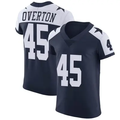 Men's Elite Matt Overton Dallas Cowboys Navy Alternate Vapor Untouchable Jersey