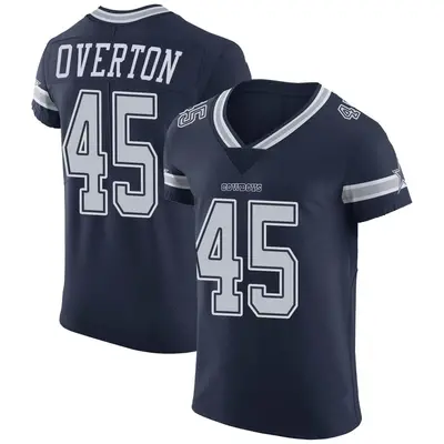 Men's Elite Matt Overton Dallas Cowboys Navy Team Color Vapor Untouchable Jersey