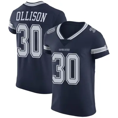 Men's Elite Qadree Ollison Dallas Cowboys Navy Team Color Vapor Untouchable Jersey