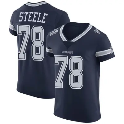 Men's Elite Terence Steele Dallas Cowboys Navy Team Color Vapor Untouchable Jersey