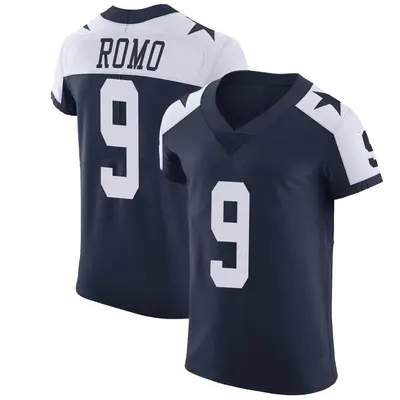 Men's Elite Tony Romo Dallas Cowboys Navy Alternate Vapor Untouchable Jersey