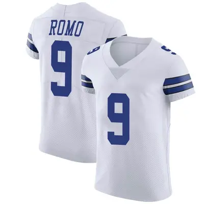 Men's Elite Tony Romo Dallas Cowboys White Vapor Untouchable Jersey