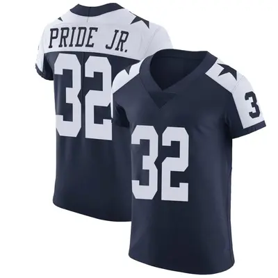 Men's Elite Troy Pride Jr. Dallas Cowboys Navy Alternate Vapor Untouchable Jersey