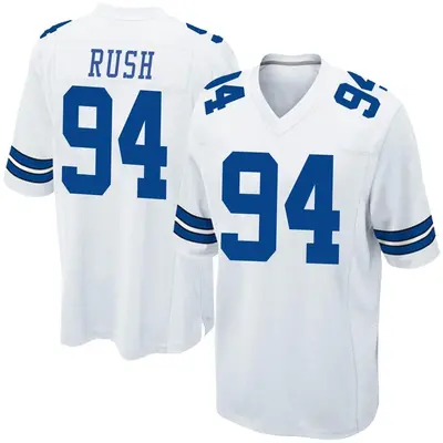 Men's Game Anthony Rush Dallas Cowboys White Jersey