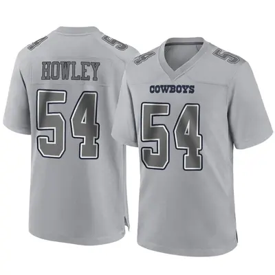 Men's Game Chuck Howley Dallas Cowboys Gray Atmosphere Fashion Jersey
