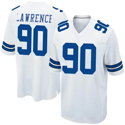 Men's Game Demarcus Lawrence Dallas Cowboys White DeMarcus Lawrence Jersey