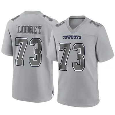 Men's Game Joe Looney Dallas Cowboys Gray Atmosphere Fashion Jersey