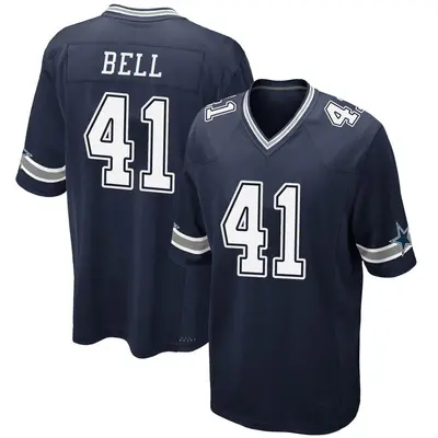Men's Game Markquese Bell Dallas Cowboys Navy Team Color Jersey