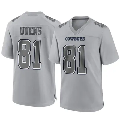 Men's Game Terrell Owens Dallas Cowboys Gray Atmosphere Fashion Jersey