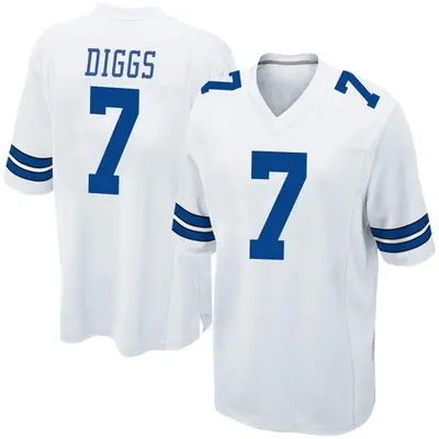 Men's Game Trevon Diggs Dallas Cowboys White Jersey
