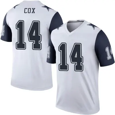 Men's Legend Jabril Cox Dallas Cowboys White Color Rush Jersey