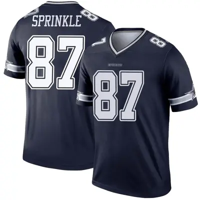 Men's Legend Jeremy Sprinkle Dallas Cowboys Navy Jersey