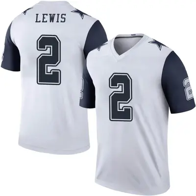 Men's Legend Jourdan Lewis Dallas Cowboys White Color Rush Jersey