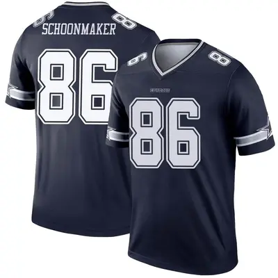 Men's Legend Luke Schoonmaker Dallas Cowboys Navy Jersey