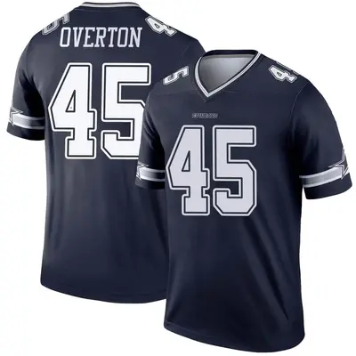 Men's Legend Matt Overton Dallas Cowboys Navy Jersey