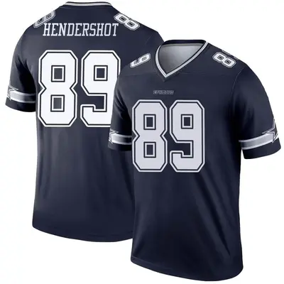 Men's Legend Peyton Hendershot Dallas Cowboys Navy Jersey