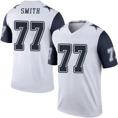 Men's Legend Tyron Smith Dallas Cowboys White Color Rush Jersey