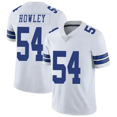 Men's Limited Chuck Howley Dallas Cowboys White Vapor Untouchable Jersey