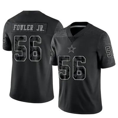 Men's Limited Dante Fowler Jr. Dallas Cowboys Black Reflective Jersey