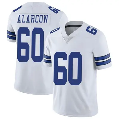 Men's Limited Isaac Alarcon Dallas Cowboys White Vapor Untouchable Jersey