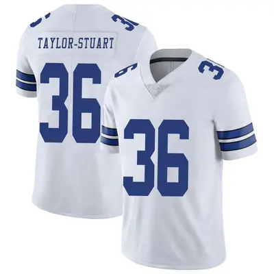 Men's Limited Isaac Taylor-Stuart Dallas Cowboys White Vapor Untouchable Jersey