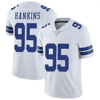 Men's Limited Johnathan Hankins Dallas Cowboys White Vapor Untouchable Jersey
