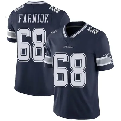 Men's Limited Matt Farniok Dallas Cowboys Navy Team Color Vapor Untouchable Jersey