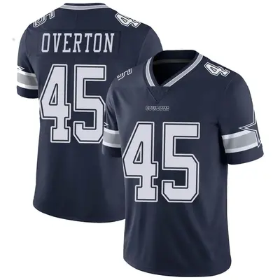 Men's Limited Matt Overton Dallas Cowboys Navy Team Color Vapor Untouchable Jersey