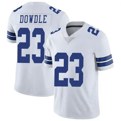 Men's Limited Rico Dowdle Dallas Cowboys White Vapor Untouchable Jersey