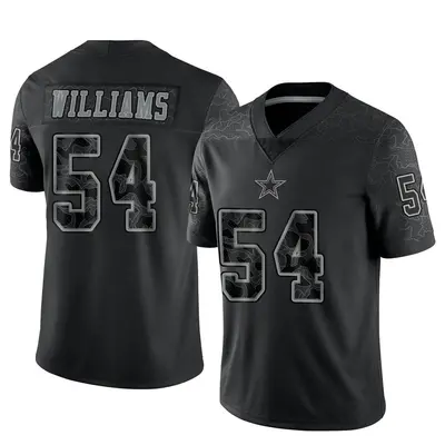 Men's Limited Sam Williams Dallas Cowboys Black Reflective Jersey