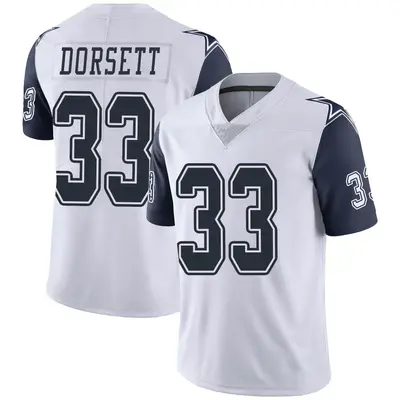 Men's Limited Tony Dorsett Dallas Cowboys White Color Rush Vapor Untouchable Jersey