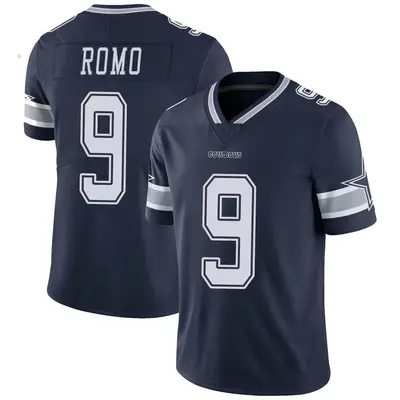 Men's Limited Tony Romo Dallas Cowboys Navy Team Color Vapor Untouchable Jersey