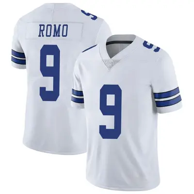 Men's Limited Tony Romo Dallas Cowboys White Vapor Untouchable Jersey