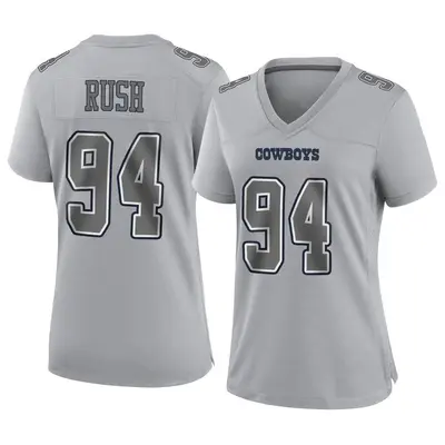 Women's Game Anthony Rush Dallas Cowboys Gray Atmosphere Fashion Jersey