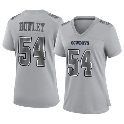 Women's Game Chuck Howley Dallas Cowboys Gray Atmosphere Fashion Jersey