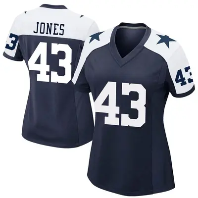 Women's Game Joe Jones Dallas Cowboys Navy Alternate Jersey