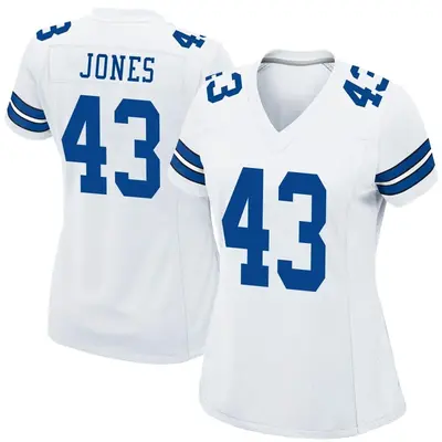 Women's Game Joe Jones Dallas Cowboys White Jersey
