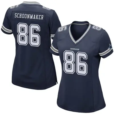 Women's Game Luke Schoonmaker Dallas Cowboys Navy Team Color Jersey