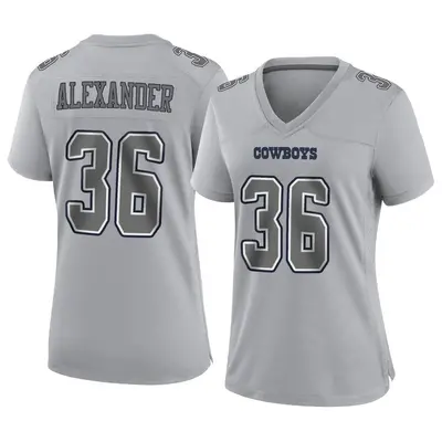 Women's Game Mackensie Alexander Dallas Cowboys Gray Atmosphere Fashion Jersey