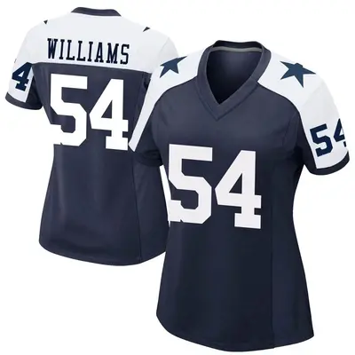 Women's Game Sam Williams Dallas Cowboys Navy Alternate Jersey