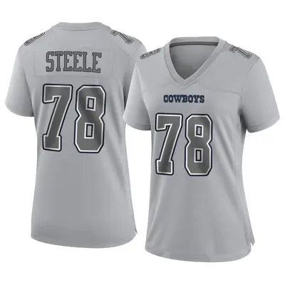 Women's Game Terence Steele Dallas Cowboys Gray Atmosphere Fashion Jersey