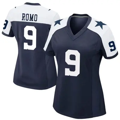 Women's Game Tony Romo Dallas Cowboys Navy Alternate Jersey