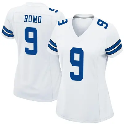 Women's Game Tony Romo Dallas Cowboys White Jersey